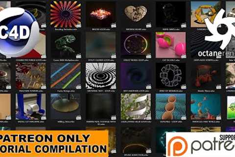 Compilation of 64 Hours of Cinema 4D Tutorials for Patrons.