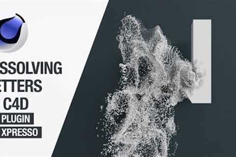 Entagma Text Dissolving Style With Cinema 4D Mograph no Plugin/Xpresso