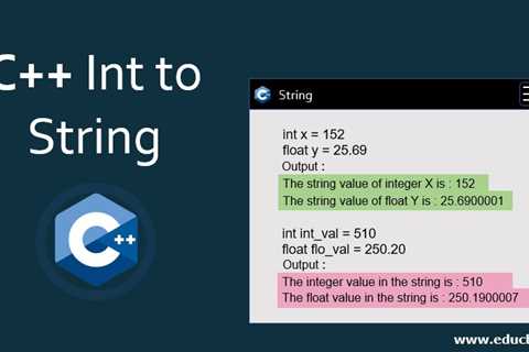 C++ Int to String