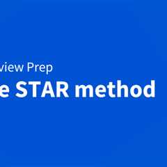 How to answer interview questions with the STAR method