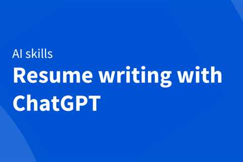 Enhance your resume with ChatGPT