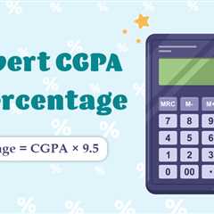 Convert CGPA to percentage