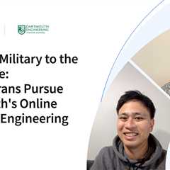 From the Military to the Ivy League: Two Veterans Pursue Dartmouth’s Online Master of Engineering