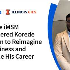 How the iMSM Empowered Korede Oludiran to Reimagine His Business and Redefine His Career